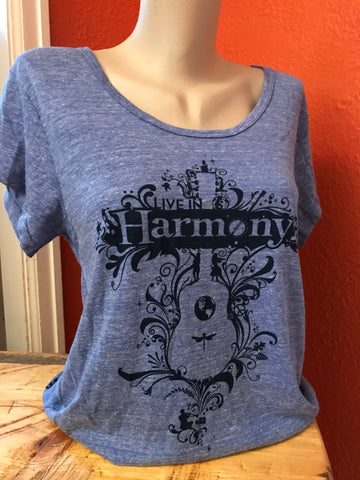 LIVE IN HARMONY Ladies loose fit T