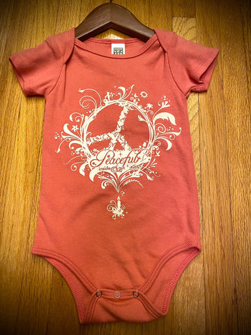 PEACEFUL INSIDE AND OUT infant onesie